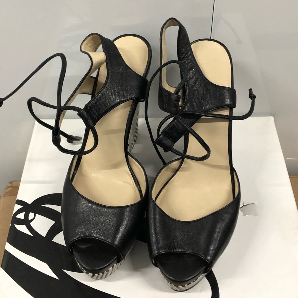 Nine West Wedges, Black and White